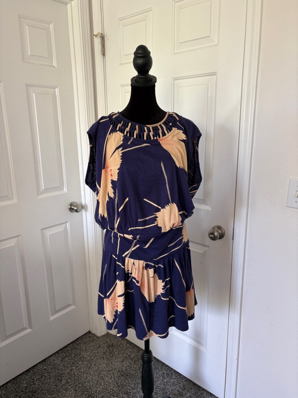 Leifnotes for Anthropologie Scattered Stellata jersey drop waist dress